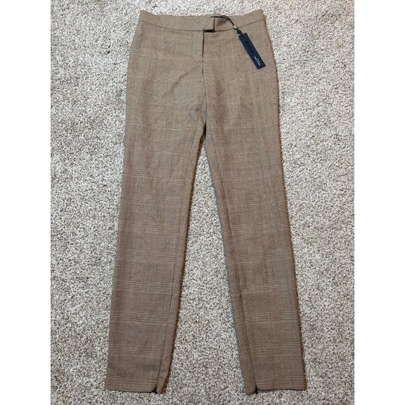 NEW Rag & Bone Rebecca Glen Plaid Houndstooth Wool-Blend Trousers Pant Ankle Zip - Picture 4 of 12